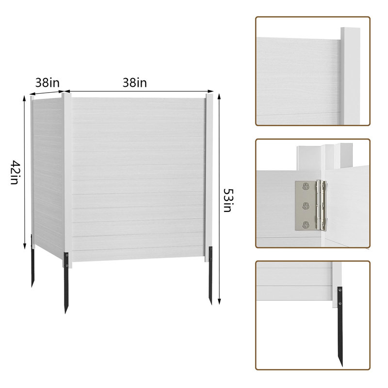 Écran de clôture d'intimité pour l'extérieur, Blanc