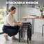Powder Coated Steel Accent Stool