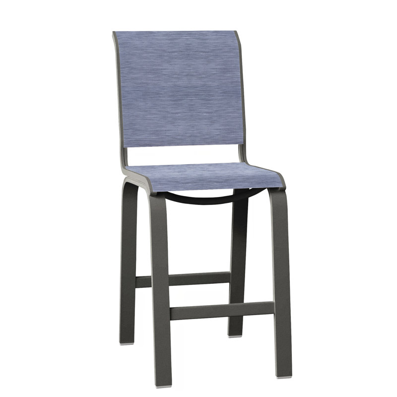 Tabouret de bar 26 po Holna, Graphite texturé, Rivière