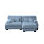 Canapé 2 places avec repose-pieds Chenille-1623384575-1611760105