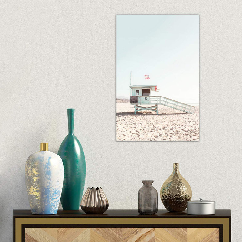 Lifeguard Hut by Sisi & Seb - Wrapped Canvas Print, 66.04 cm H x 45.72 cm W x 1.91 cm D