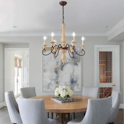 Asusena 6 - Light Dimmable Classic / Traditional Chandelier