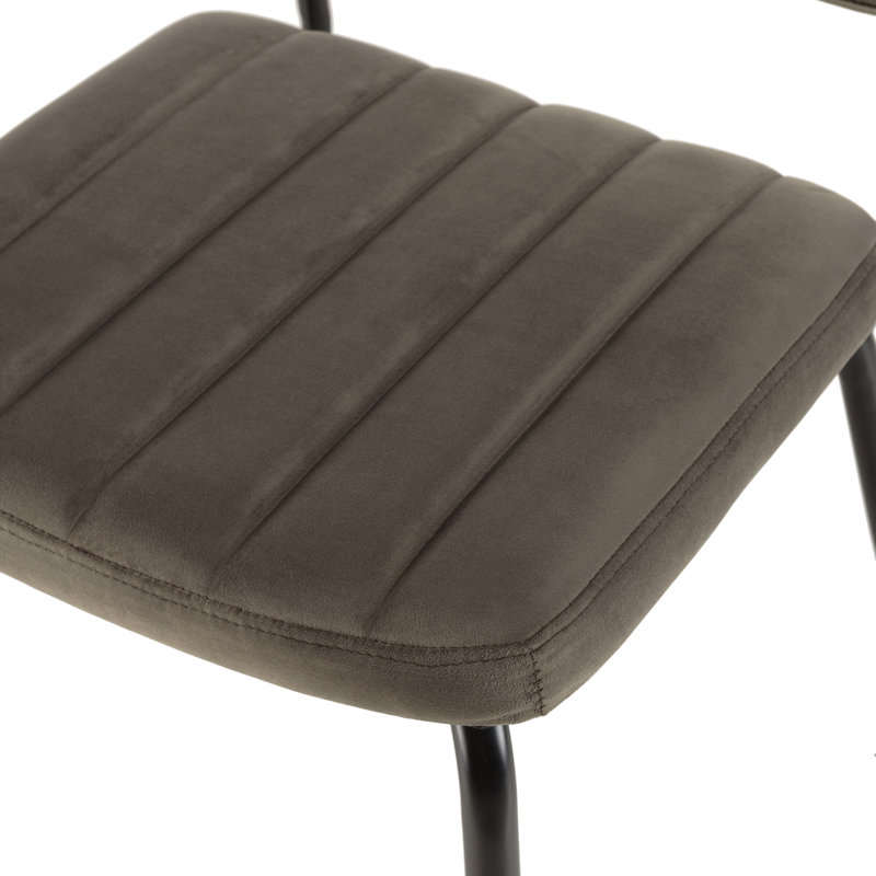 AGATHE 49cm H Metal Side Chair in Grey