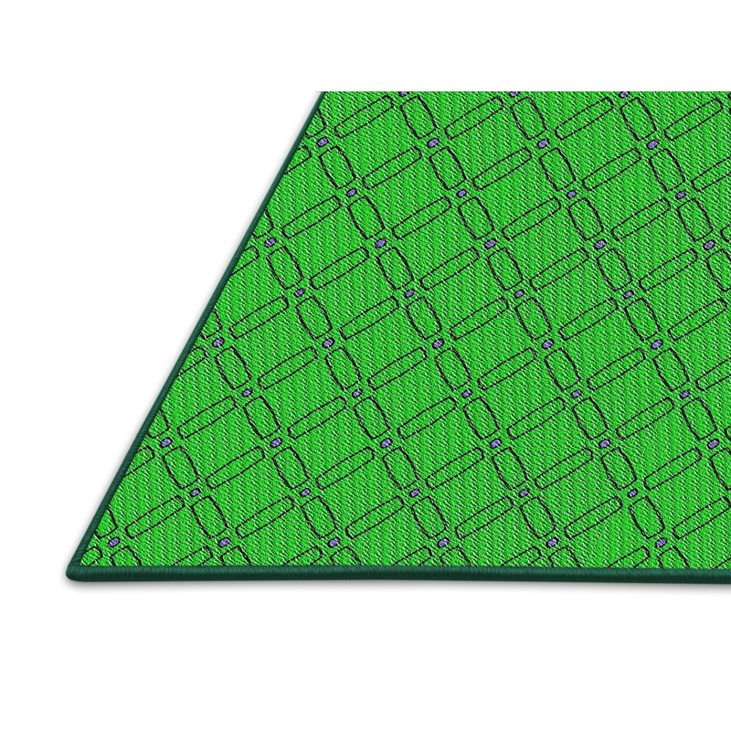 Tapis de zone verte à motif Alaoui, Rectangle 5 pi x 7 pi