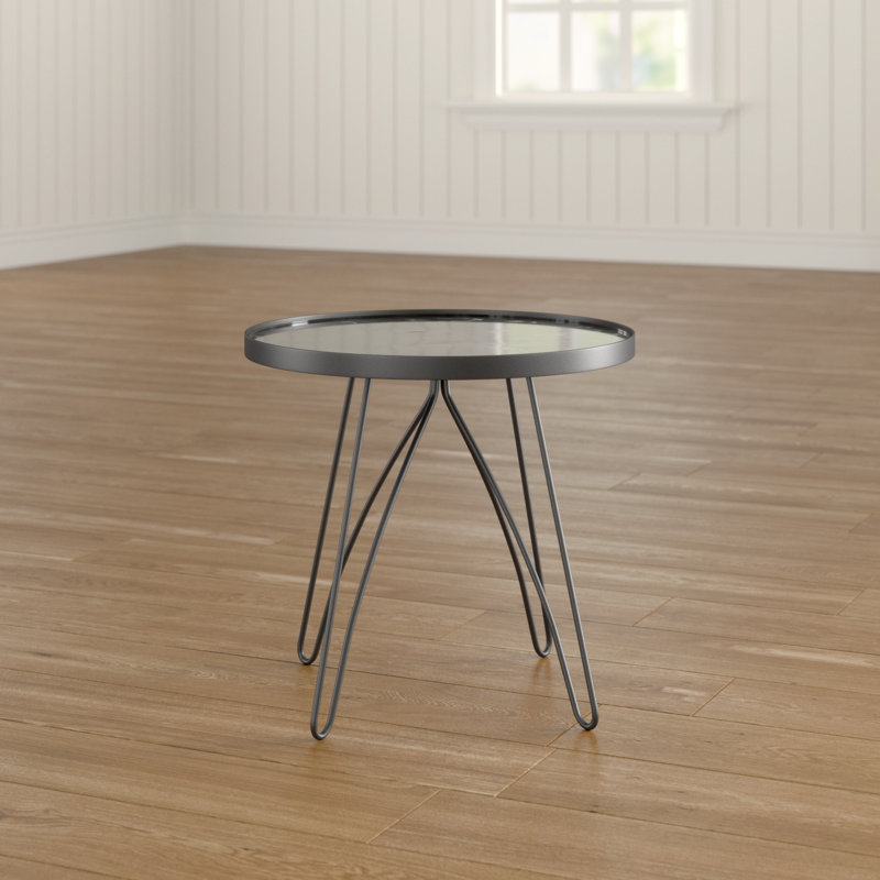 Gillis Glass Top End Table