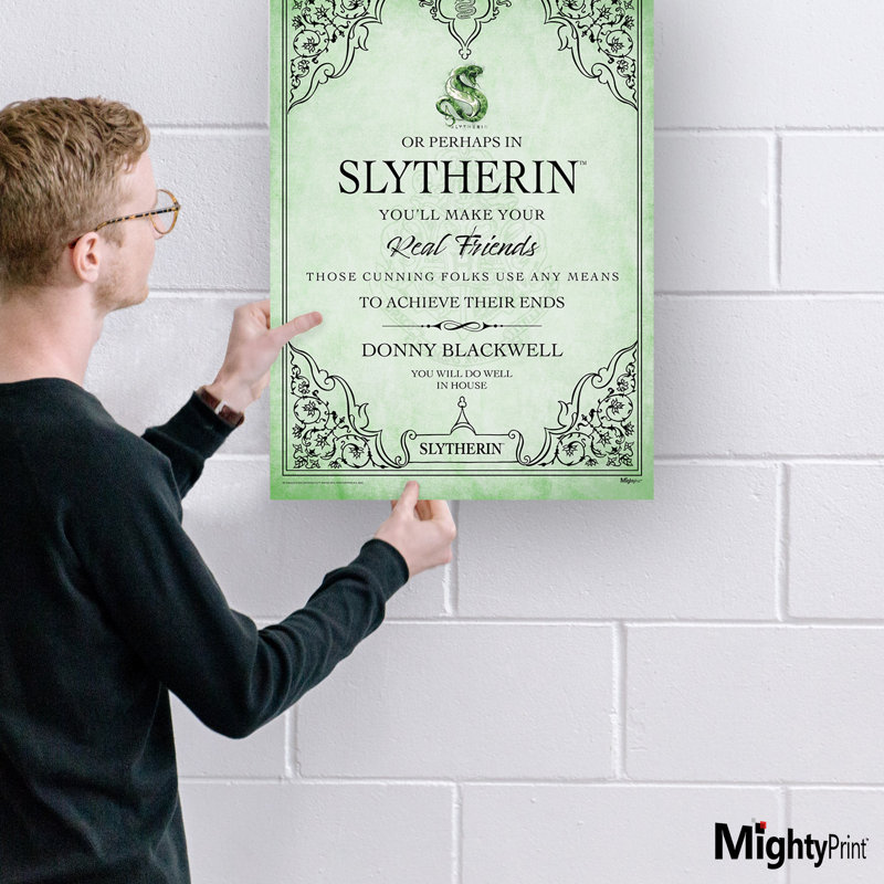 Harry Potter (Slytherin Assigned - Personalized)  Wall Art