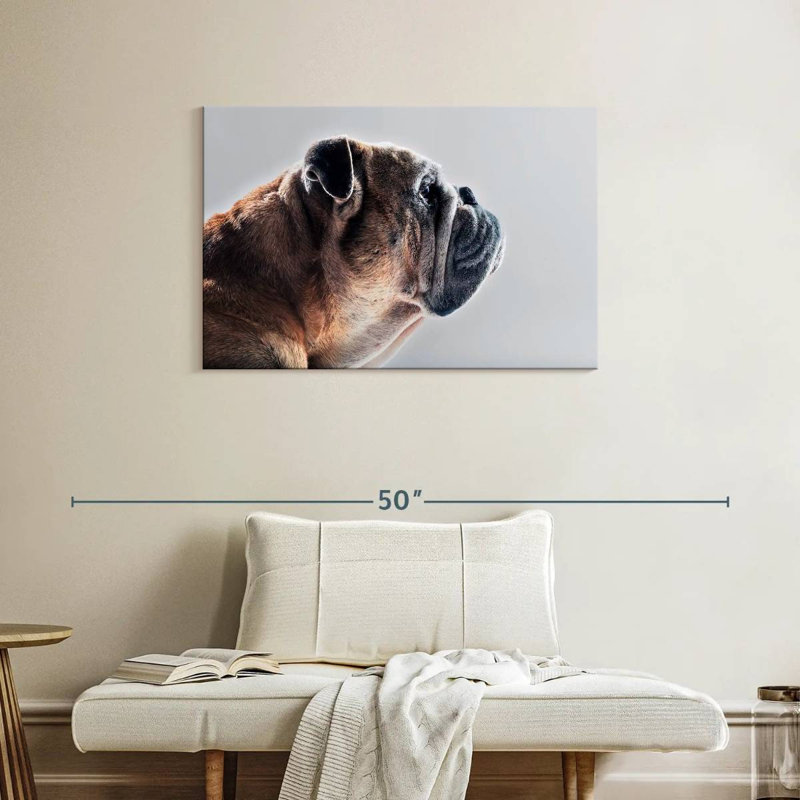Brampt Dog Side Profile, 24" H x 36" W