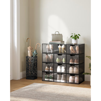 6 Pair Stackable Shoe Storage Box