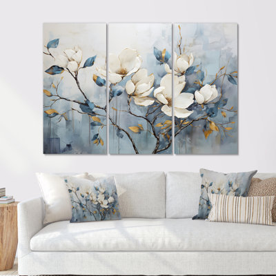 Electa - Magnolias, ensemble d'art mural sur toile