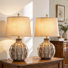 23" Farmhouse Rustic Resin Table Lamp