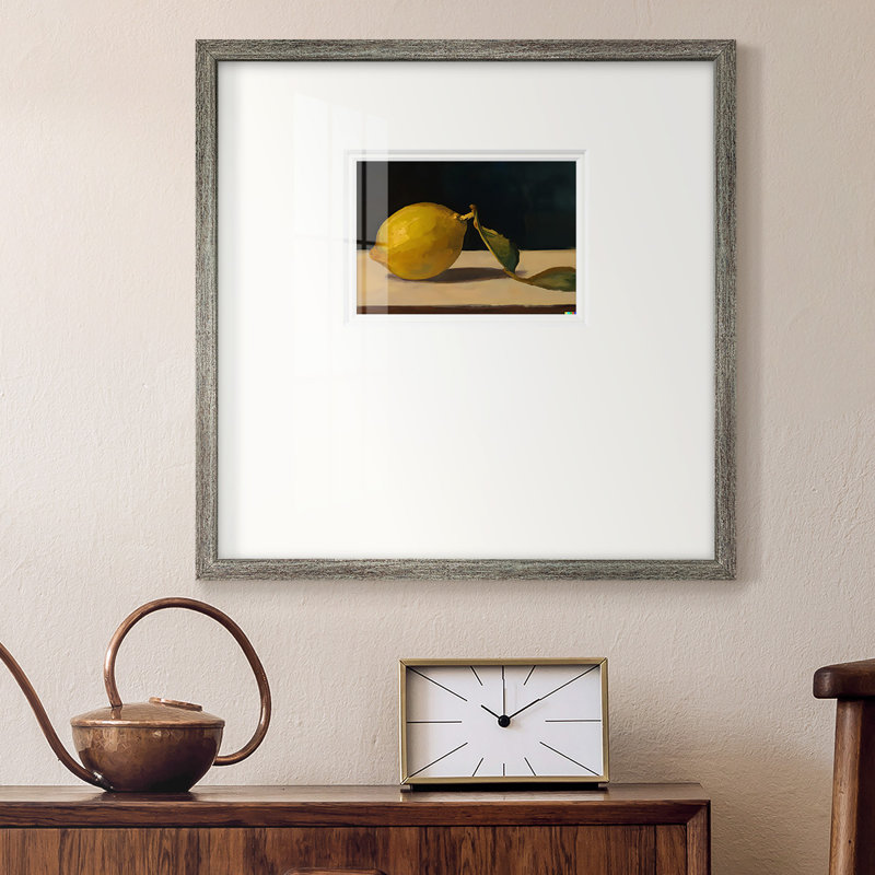 Lonely Lemon - impression d'un seul cadre photo, H 17 po x l 17 po x P 1,25 po