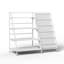 80cm H x 90cm W Metal Bookcase-1249504149