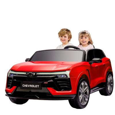 24V Electric Ride on Car for Kids, 2 Seater Licensed Blazer Chevrolet Ride on Toy for Toddler with Remote Control,