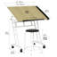 Table à dessin réglable en hauteur Crafton