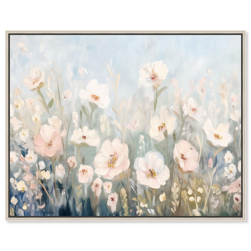Reproduction d'art sur toile Illuminated Meadow III par Art Remedy, H 37 po x l 46 po, Cadre argenté