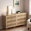 Armoire de rangement en rotin 6 tiroirs