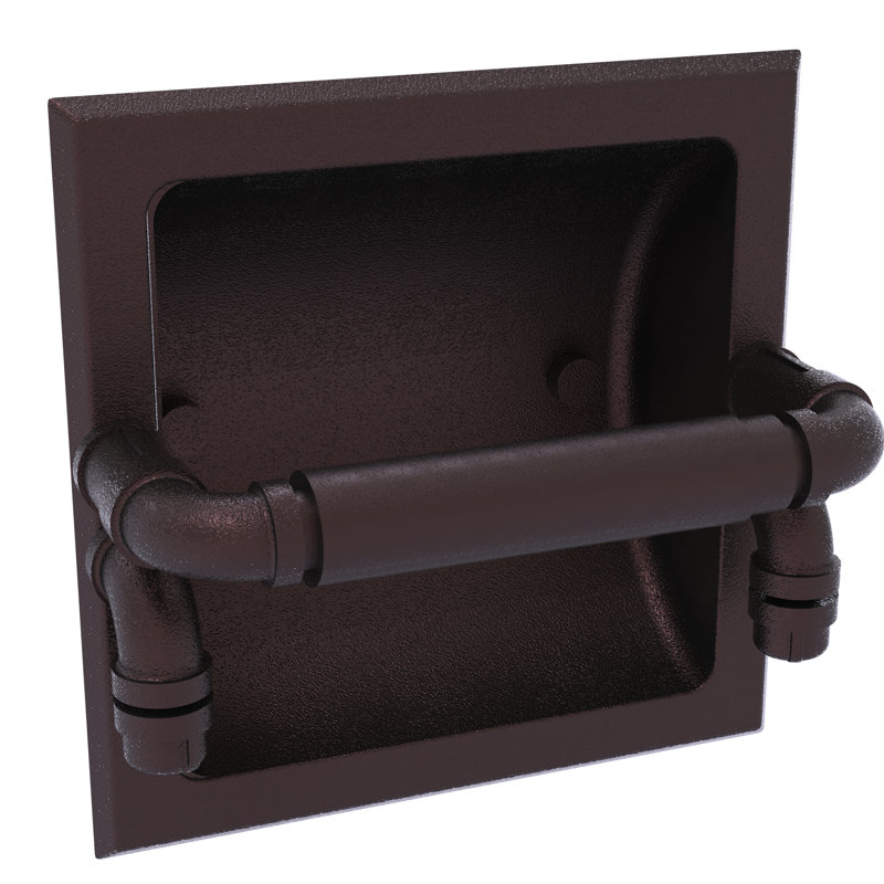Porte-papier hygiénique encastré Bayer, Bronze antique