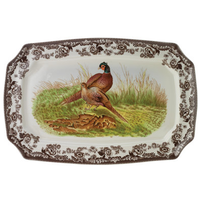 Plateau rectangulaire Spode Woodland