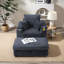 Chaise longue rembourrée avec repose-pieds-290506450