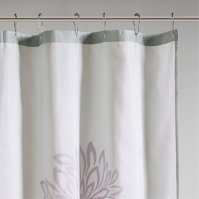 Rideau de douche à imprimé floral