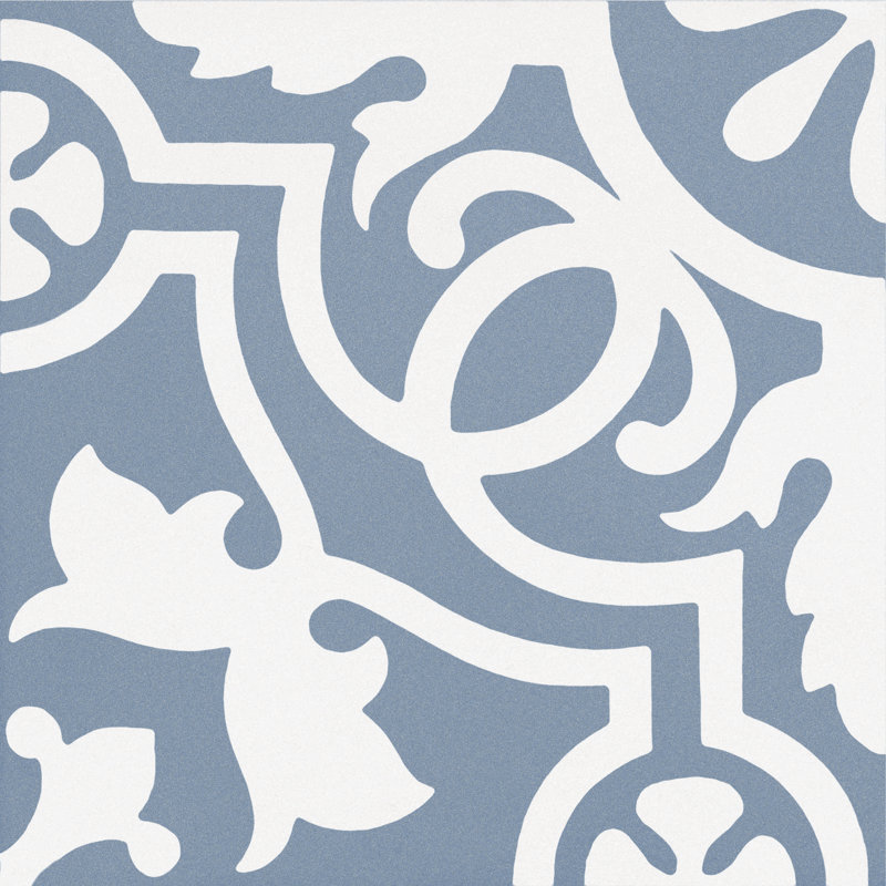 Bliss 8-in. Encaustic Spanish/Moroccan Patterned Matte Porcelain Wall & Floor Tile, Beaux
