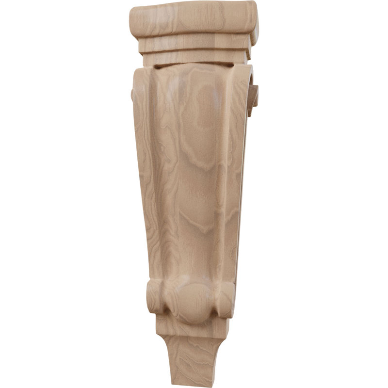 Corbeille en bois de pilastre moyen moyen l 5 1/8 po x P 2 3/8 po x H 15 1/2 po (paquet de 6), Acajou