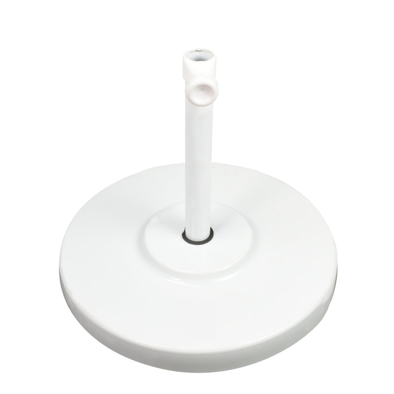 Base de parasol autoportant en métal Harmonee, Blanc