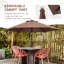 Parasol de marché 7,5 pi avec base Ehmann-250049291