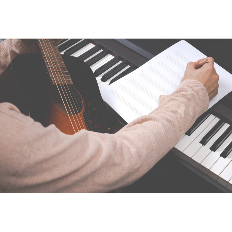 Male Musician by Yanyong - Wrapped Canvas Print, 30cm H x 46cm W