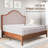 Farmhouse Solid Wood Bed Frame-982084938-982084929