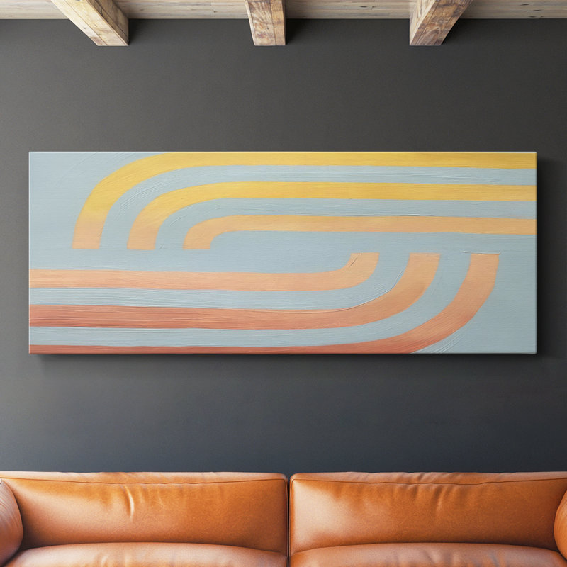 Toile tendue avec châssis tissé Sea & Sun II - Prêt à accrocher, 16" H x 40" W