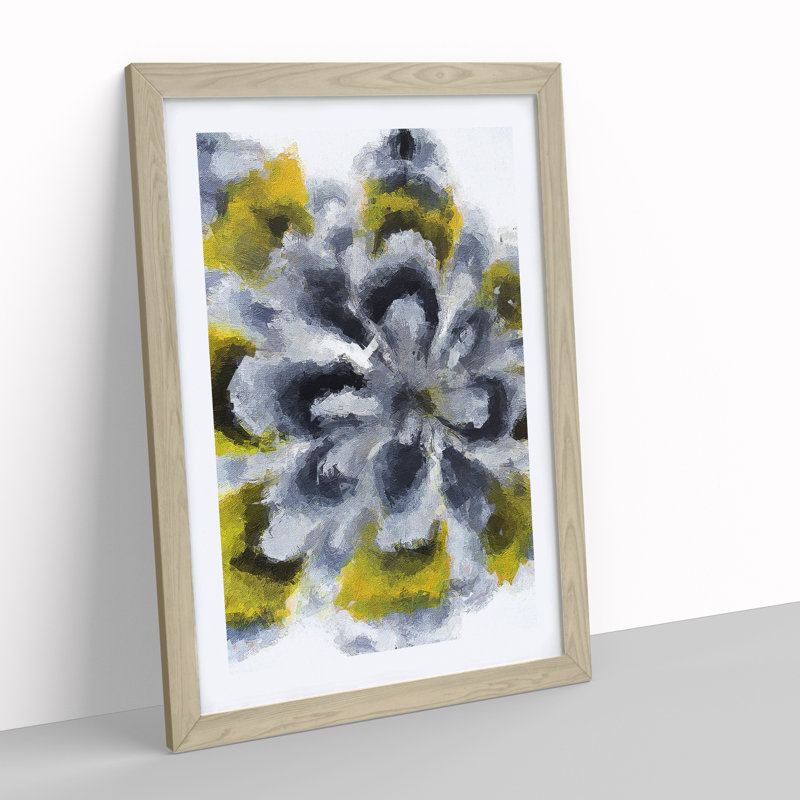 Buy Me Love Abstract - Wall Art, 48cm H x 36cm W, Oak Framed, White