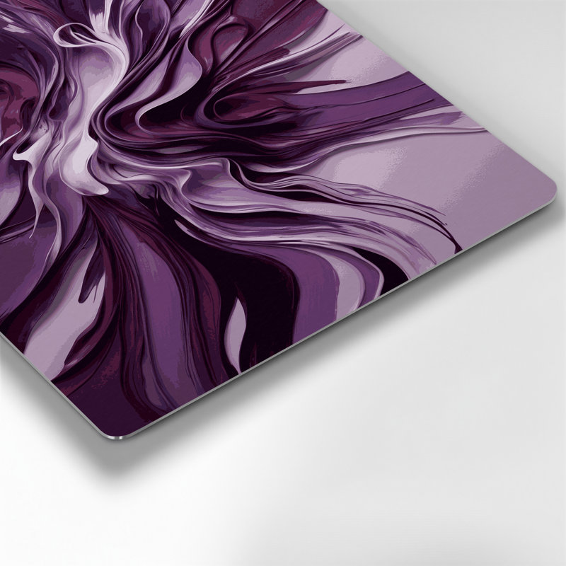 Lyrical Abstraction 35 Purple Metal Wall Art