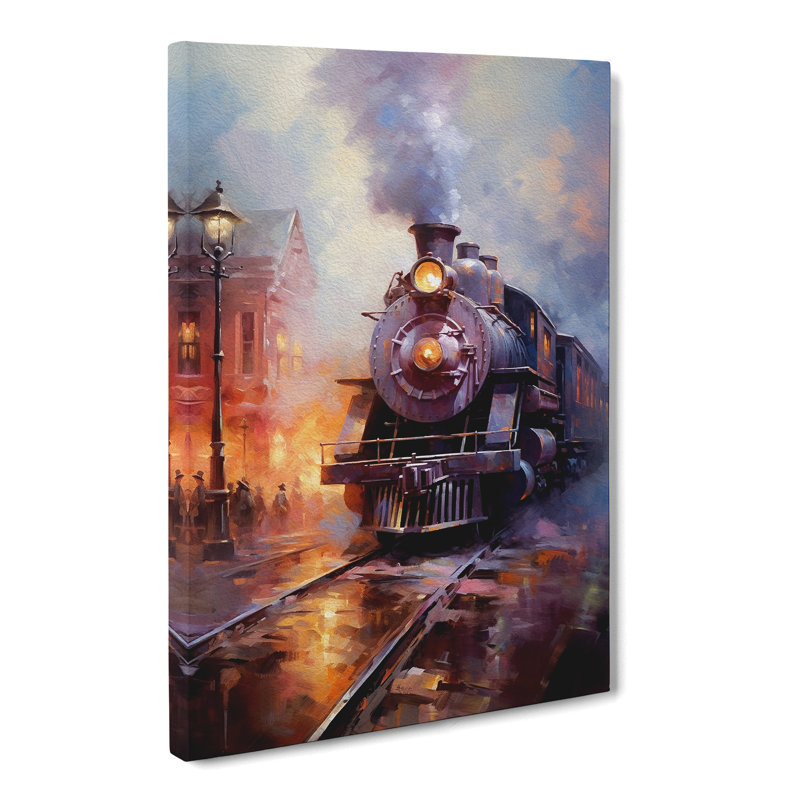 Train Impressionism - Wrapped Canvas, 50cm H x 35cm W x 3cm D