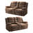 Evola 71.5" W Microfiber Manual Reclining Loveseat