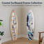 Décoration murale planche de surf photo 8 photos cadre de plage naturel / rayures rouges-1753926136-1753926139