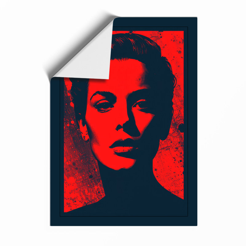 Bold Profile Portrait Modern - Print, Unframed, A4 - 29.7 x 21.0 cm