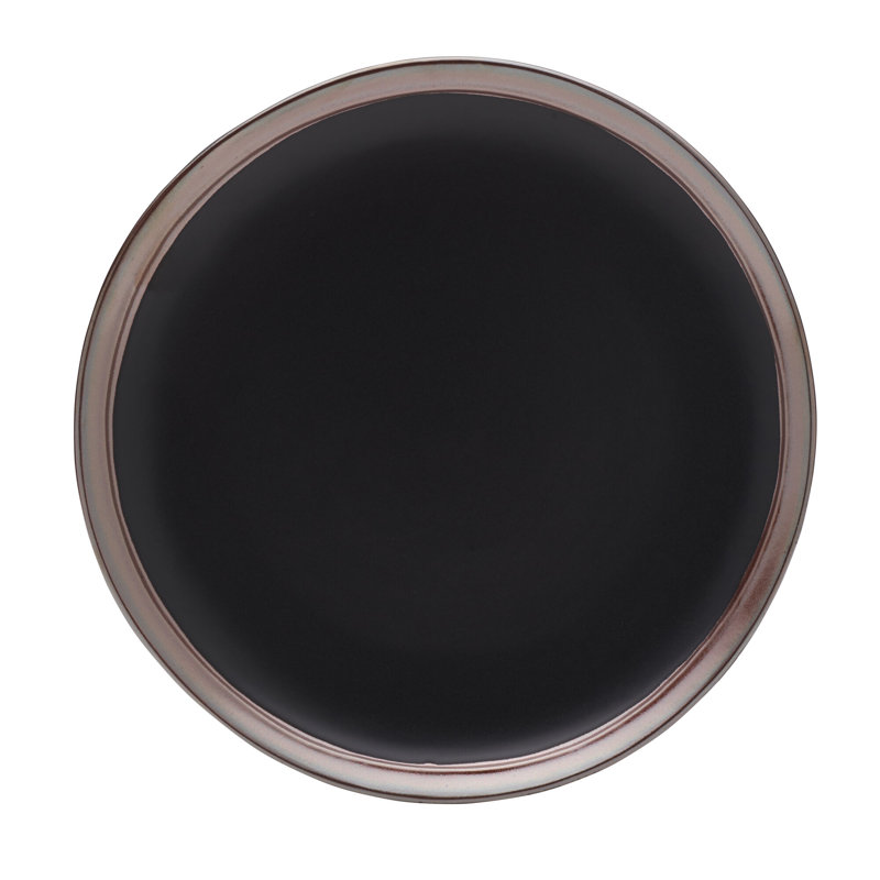 Miller 12-Piece Stoneware Dinnerware Set, Service for 4, Black