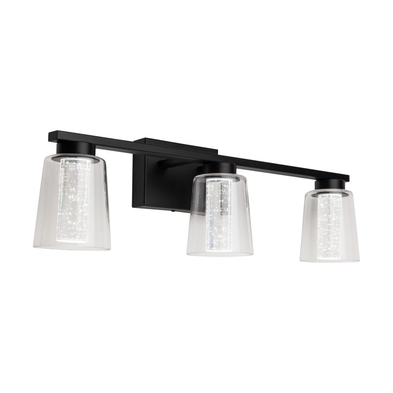 Ensemble de meuble-lavabo 3 lumières Dalton, Noir