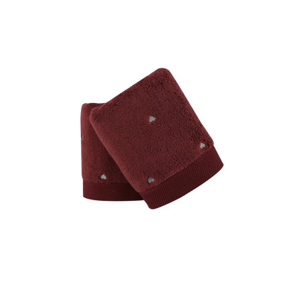 Ensemble de 2 serviettes 100% coton Jazmenn