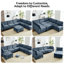 Canapé-lit modulaire avec repose-pieds Chenille-1046906514-832277101