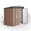  Remise de rangement verticale en métal l 6 pi x P 4 pi-97566634