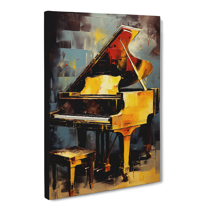 Piano Contemporary - No Frame Print, 76cm H x 50cm W x 3cm D