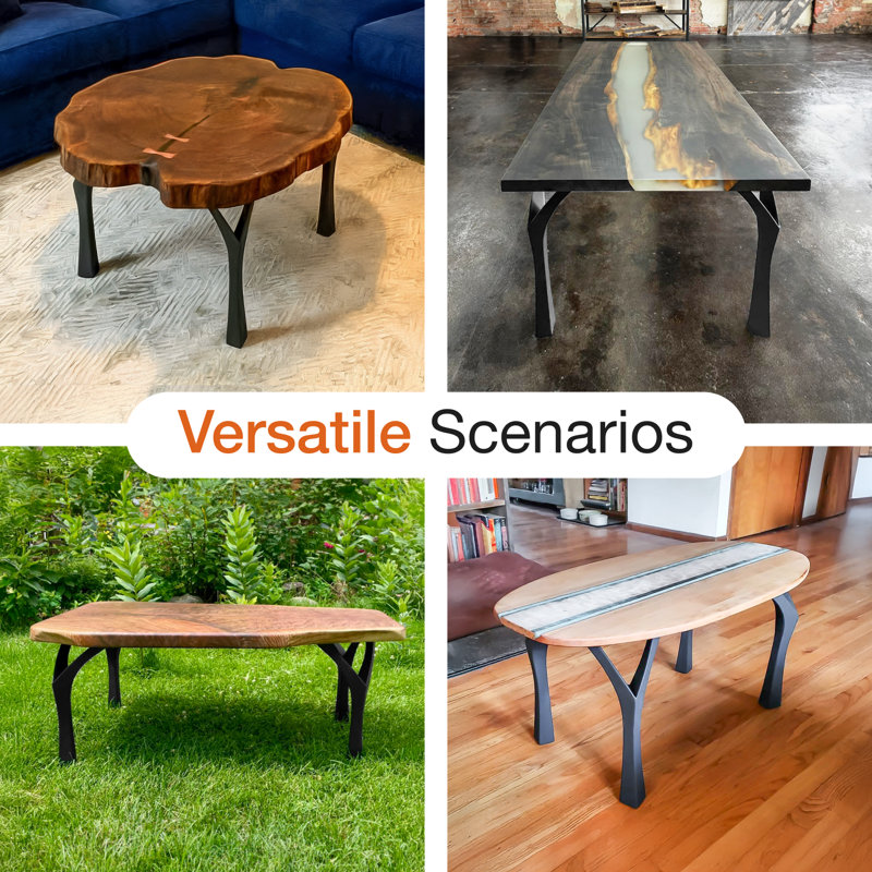 Faras Metal Bench Legs, Set of 4