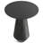 Gloria 16"W Graphite Cast Aluminum Contemporary End Table with Round Top, Assembled