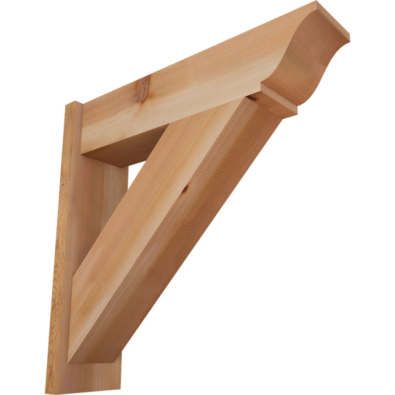 Persienne traditionnelle en bois rustique, P 28 po x H 28 po, Cèdre rouge occidental l 7 1/2 po (lisse)