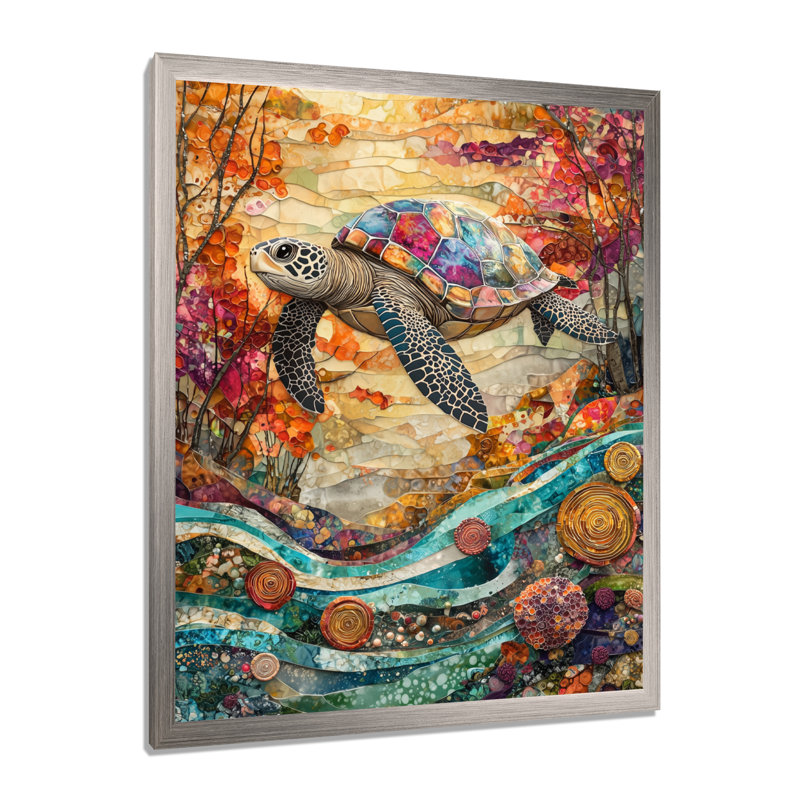 Coey - animaux, art mural, H 32 po x l 24 po, Reproduction encadrée d'une seule photo, Argent argent