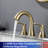 Widespread 2-handle Bathroom Faucet with Drain Assembly-82748851