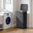  Fabric Laundry Hamper - Collapsible 1-Compartment Laundry Basket with Removable Laundry Bag - Black-711960582