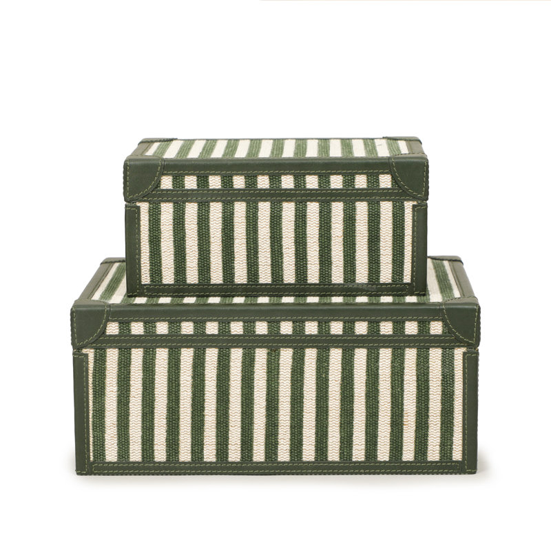 Ensemble de boîtes à souvenirs Kora, Vert
